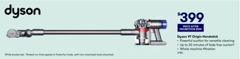 BIG W Dyson V7 origin handstick offer