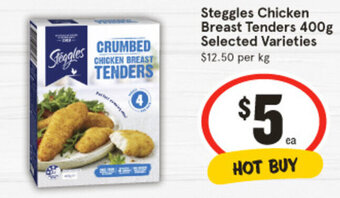 IGA Steggles Chicken Breast Tenders 400g Selected Varieties offer