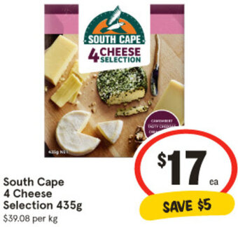 IGA South Cape 4 Cheese Selection 435g offer