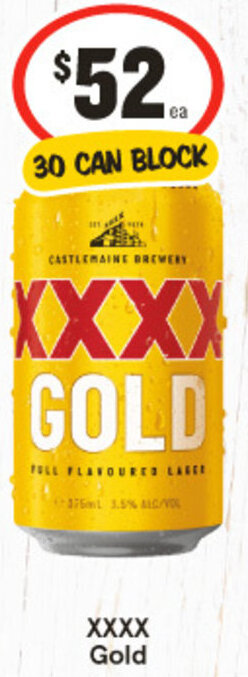 IGA XXXX Gold 30 CAN BLOCK offer