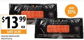 Supabarn OCEAN KING SMOKED SALMON 300g offer