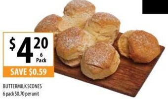 Supabarn BUTTERMILK SCONES 6 pack offer