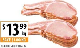 Supabarn BERTOCCHI SHORT CUT BACON offer