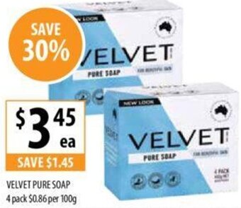 VELVET PURE SOAP 4 pack