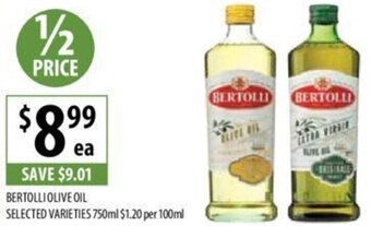 Supabarn BERTOLLI OLIVE OIL SELECTED VARIETIES 750ml offer
