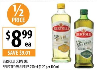 Supabarn BERTOLLI OLIVE OIL SELECTED VARIETIES 750ml offer