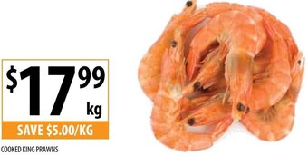 Supabarn COOKED KING PRAWNS offer