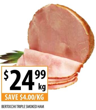 Supabarn BERTOCCHI TRIPLE SMOKED HAM offer