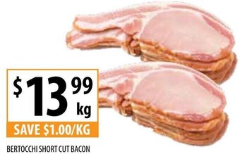 Supabarn BERTOCCHI SHORT CUT BACON offer