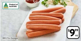 Foodworks BBQ Thin Sausages offer