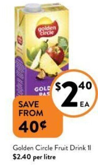 Foodworks Golden Circle Fruit Drink 11 offer