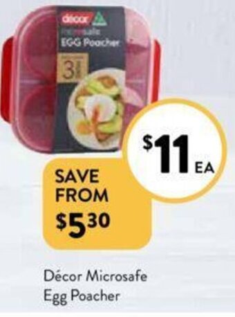 Foodworks Décor Microsafe Egg Poacher offer