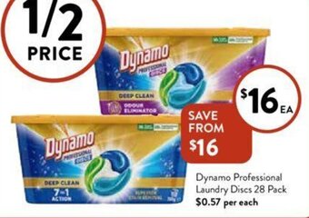 Foodworks Dynamo Professional Laundry Discs 28 Pack offer