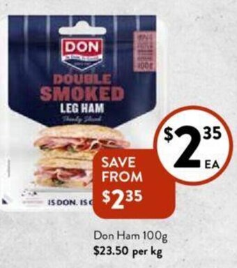 Foodworks Don Ham 100g offer