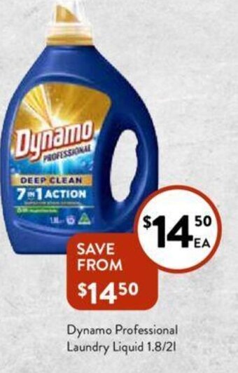 Foodworks Dynamo Professional Laundry Liquid 1.8/21 offer