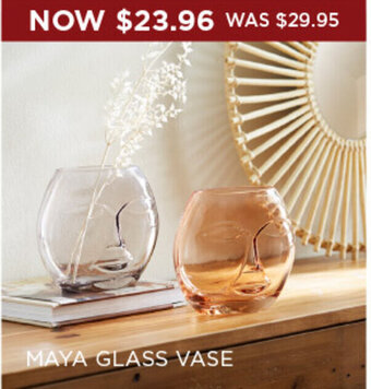 MAYA GLASS VASE