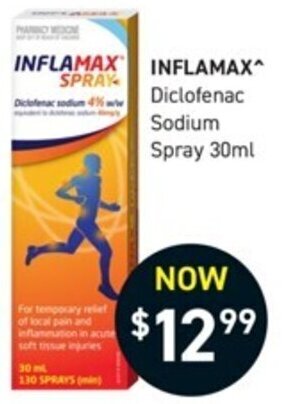 INFLAMAX Diclofenac Sodium Spray 30ml