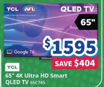 Bi-Rite 65" 4K Ultra HD Smart QLED TV offer