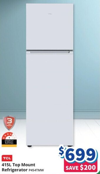 Bi-Rite 415L Top Mount Refrigerator offer
