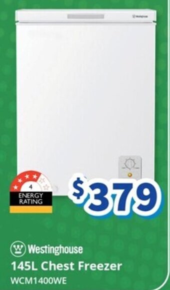 Bi-Rite Westinghouse 145L Chest Freezer offer