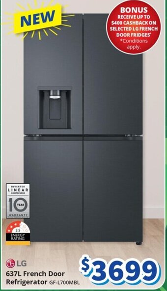 Bi-Rite LG 637L French Door Refrigerator offer