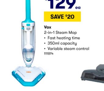 BIG W Vax 2-in-1 steam mop offer