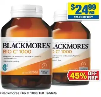 Blackmore Bio C 1000 150 Tablets