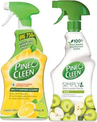 Coles Pine O Cleen Multipurpose Cleaner 750mL or Simply Disinfectant Cleaner 500mL offer