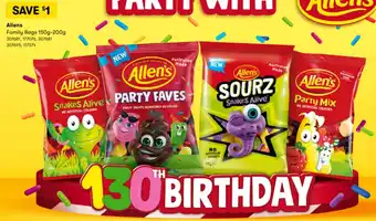 BIG W Allens 150-200g offer