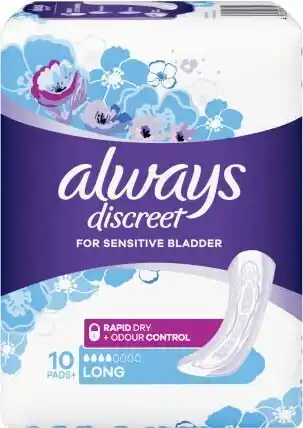 Always Descreet Long Pads 10 Pack