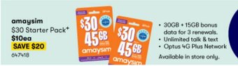 BIG W Amaysim offer