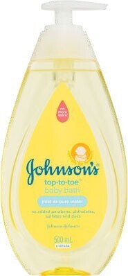 Coles Johnson & Johnson Baby Bath Wash Top to Toe 500mL offer