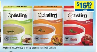 My Chemist Optislim VLCD Soup 7x55g Sachets Assorted Variants offer