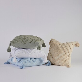 Pillow Talk Malvinas tufted square cushion by habitat offer