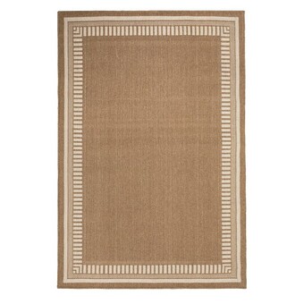 Pillow Talk Sundays tannum white border outdoor rug by pillow talk offer