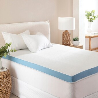 Pillow Talk Relax therapy icool 10cm memory foam topper by hilton offer