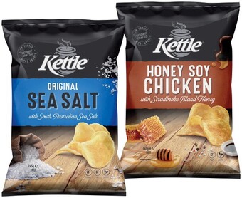 IGA Kettle potato chips 150‑165g selected varieties offer