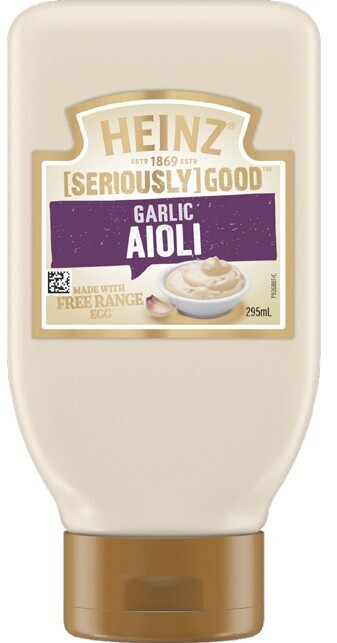 IGA Heinz seriously good mayonnaise or aioli 295ml selected varieties offer
