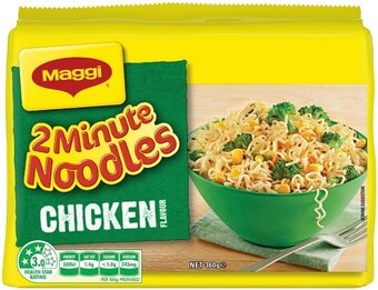 IGA Maggi 2 minute noodles 5 pack selected varieties offer