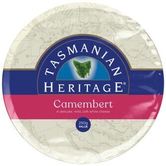 IGA Tasmanian heritage camembert or double brie cheese 250g offer
