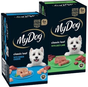 IGA My dog wet dog food 6x100g selected varieties offer