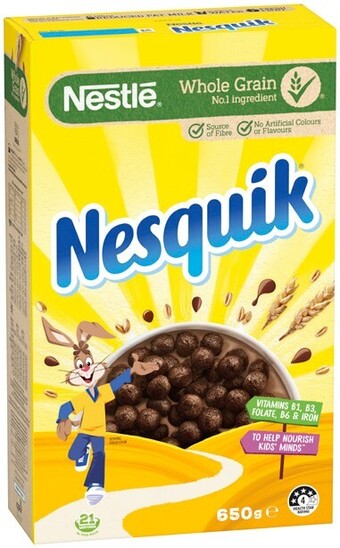 IGA Nestlé nesquik cereal 650g offer