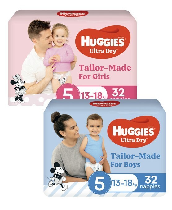 Huggies ultra dry bulk nappies 30 pack54 pack offer at Coles
