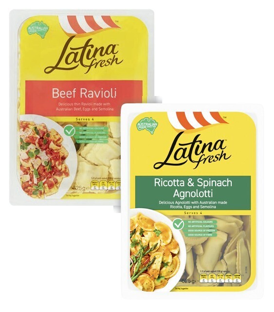 Latina filled pasta 625g offer at Coles
