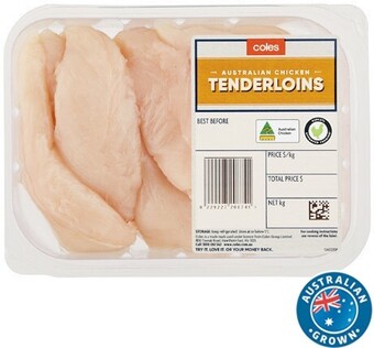Coles Coles rspca approved chicken tenderloins offer
