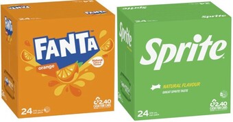 Coles Coca-cola, sprite or fanta soft drink 24x375ml offer