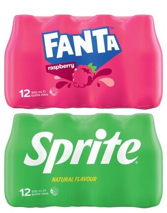 Coles Coca-cola, fanta or sprite soft drink 12x300ml offer