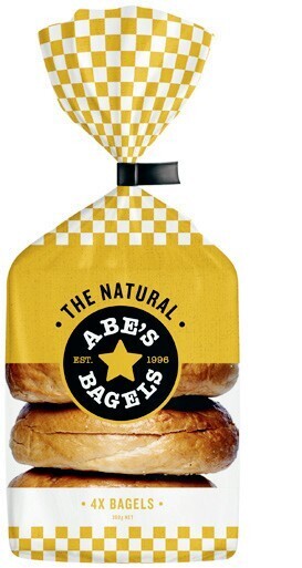 Abe's bagels 4 pack 360g