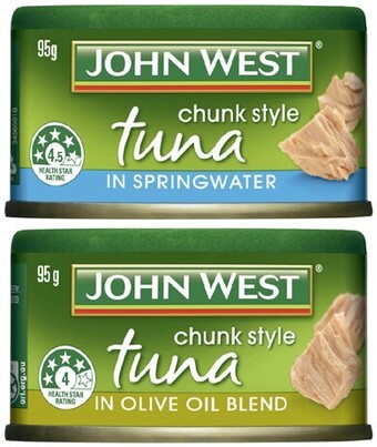 Coles John west tuna tempters 95g offer