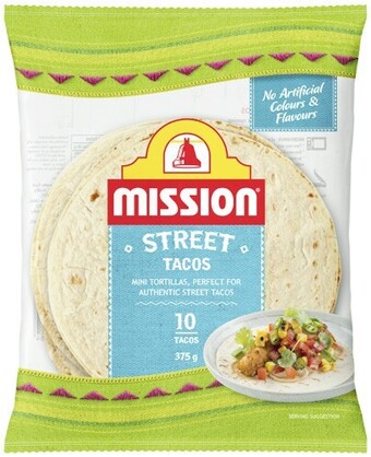 Coles Mission street taco 10 pack 375g offer